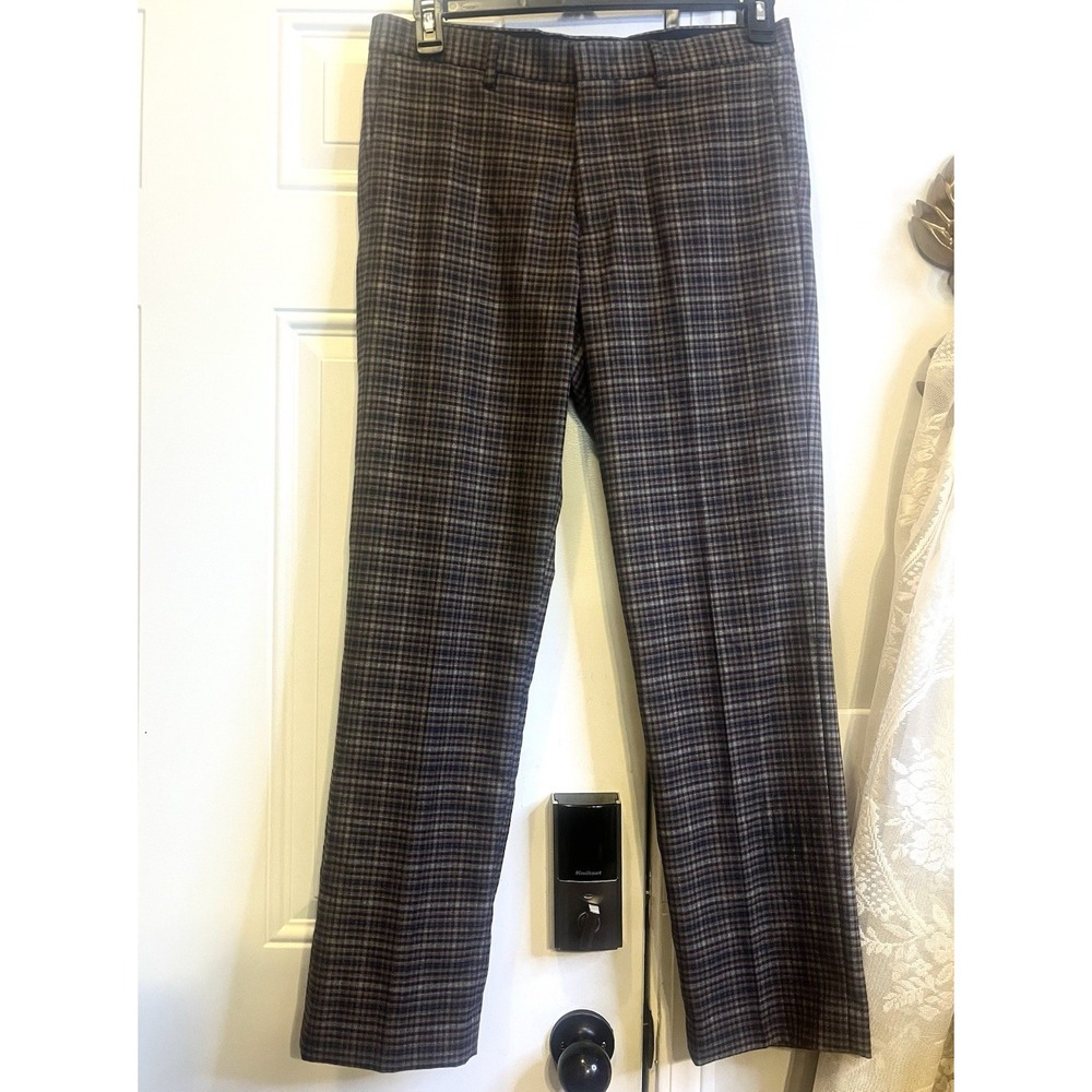 Murano Alex Fit Plaid Dress Pants Mens 30x29 Modern Dark Academia Trousers
